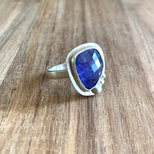 Load image into Gallery viewer, Abstract-shaped Tanzanite Sterling Silver Ring | Michelle Kobernik