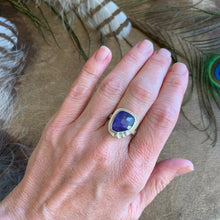 Load image into Gallery viewer, Abstract-shaped Tanzanite Sterling Silver Ring | Michelle Kobernik