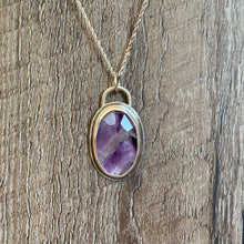Load image into Gallery viewer, Chevron Amethyst Sterling Silver Pendant | Michelle Kobernik