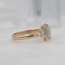 Load image into Gallery viewer, 2 Carat Rectangle Diamond Engagement Ring, set in 14K Yellow Gold | Michelle Kobernik