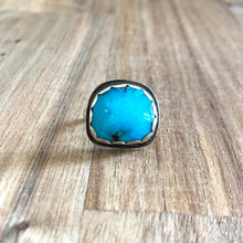 Load image into Gallery viewer, Abstract Turquoise Sterling Silver Ring | Michelle Kobernik