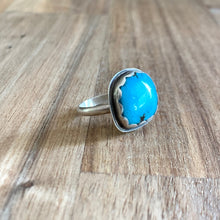 Load image into Gallery viewer, Abstract Turquoise Sterling Silver Ring | Michelle Kobernik