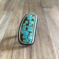 Number 8 Mine Abstract Sterling Silver Ring | Michelle Kobernik