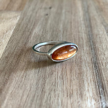 Load image into Gallery viewer, SUNSTONE STERLING SILVER RING WITH DIAMOND ACCENT | Michelle Kobernik