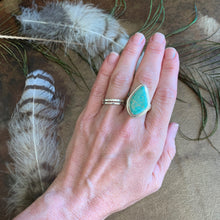 Load image into Gallery viewer, Teardrop Turquoise Sterling Silver Ring | Michelle Kobernik